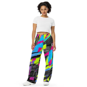Fractured wide-leg pants - Image 5