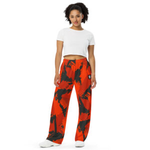 Red Grunge wide-leg pants - Image 5