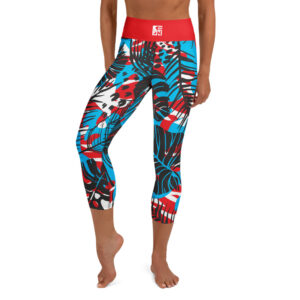 Palms Red Capri Leggings - Image 3