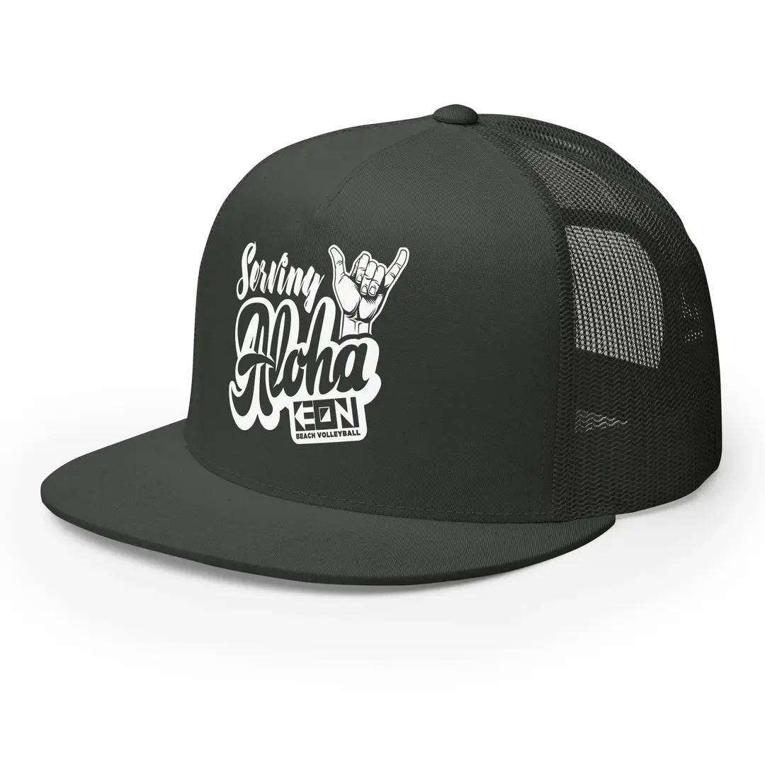 Serving Aloha Flat Bill Trucker Cap - Image 10