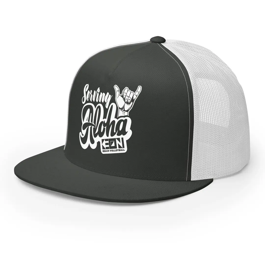 Serving Aloha Flat Bill Trucker Cap - Image 12