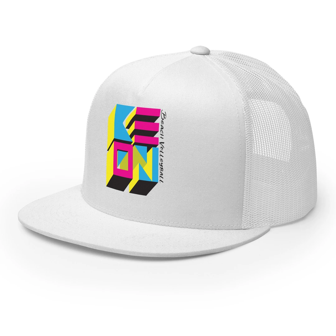 3D Flat Bill Trucker Cap - Image 4