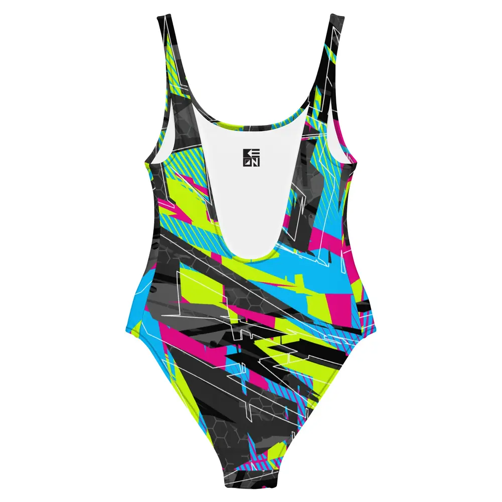Fractured One Piece Swimsuit - Image 2