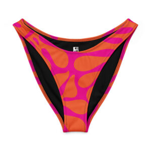 Monstera V-cut bikini bottom
