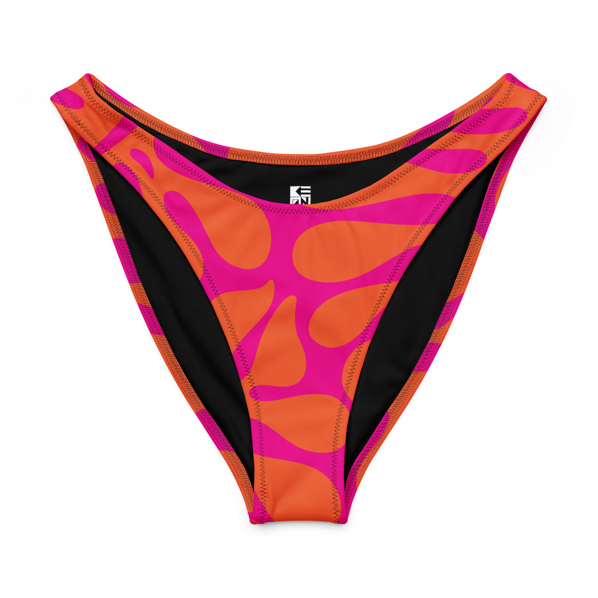 Monstera V-cut bikini bottom