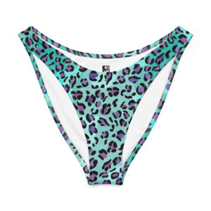 Leopard V-cut bikini bottom