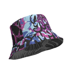Serving Aloha Purple Reversible Bucket Hat