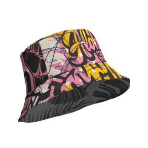 Serving Aloha Pink Reversible Bucket Hat