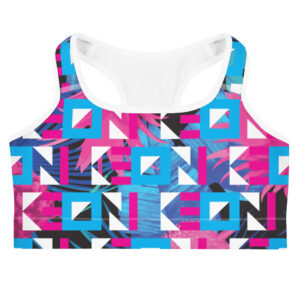Keoni Logo Pattern Sports bra
