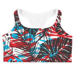 Keoni Palms Red Sports Bra