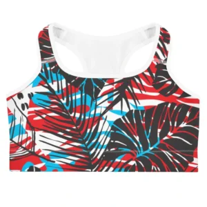 Keoni Palms Red Sports Bra