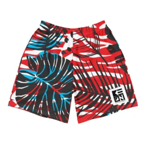 Keoni Palms Red Men's Volley Shorts