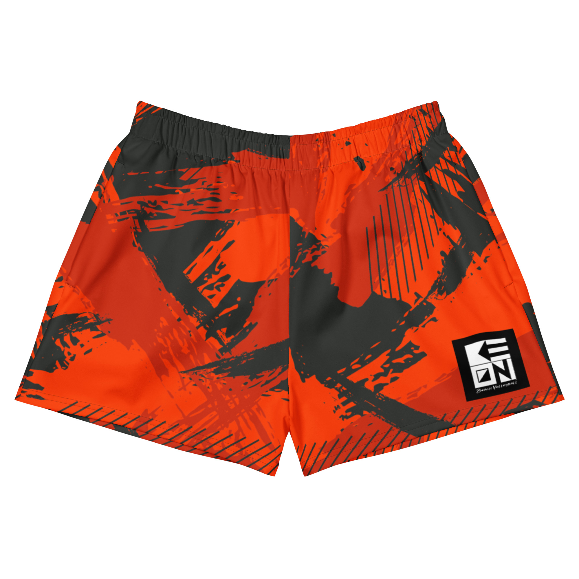 Red Grunge Women's Volley Shorts