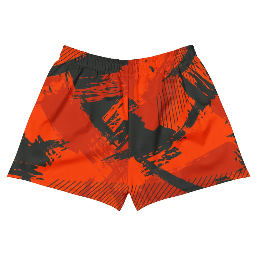 Red Grunge Women's Volley Shorts - Image 2