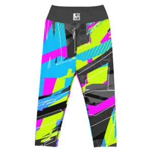 Fractured Yoga Capri Leggings