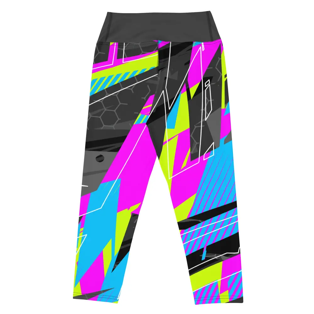 Fractured Yoga Capri Leggings - Image 3