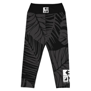 Pro Black Palms Capri Leggings
