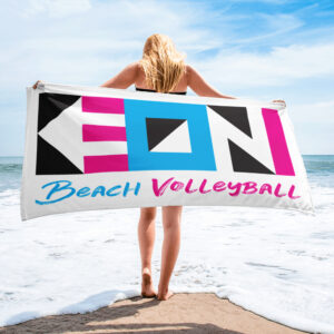 Keoni 80s Logo Beach Towel White