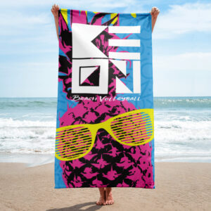 Keoni Pink Pineapple Beach Towel