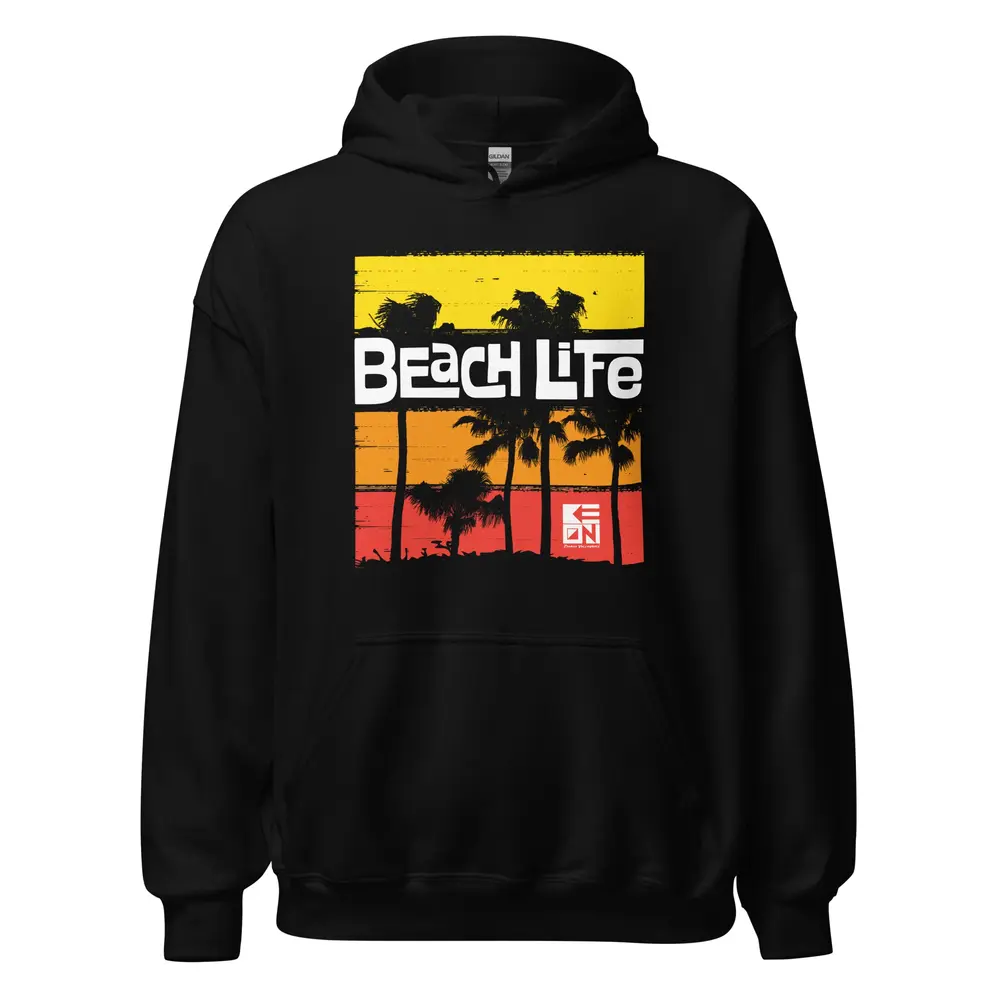 Beach Life Heavy Hoodie - Image 2