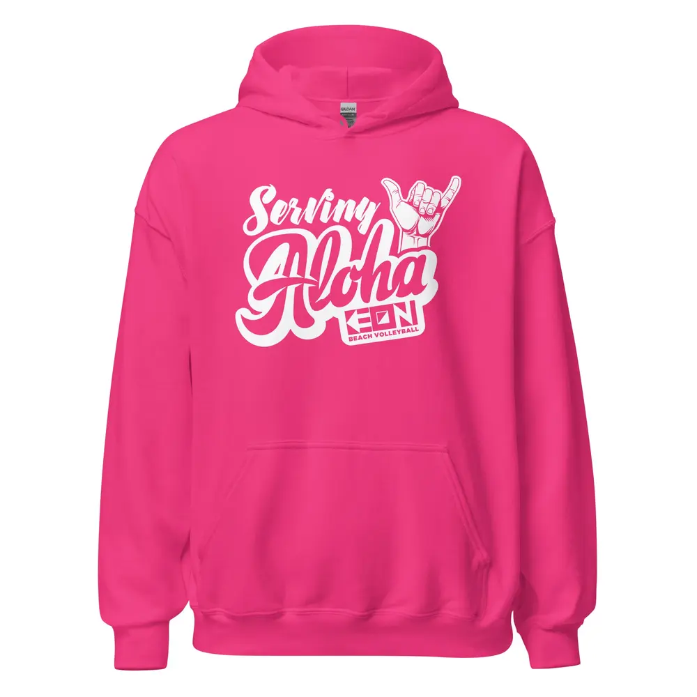 Serving Aloha Heavy Hoodie - Image 5