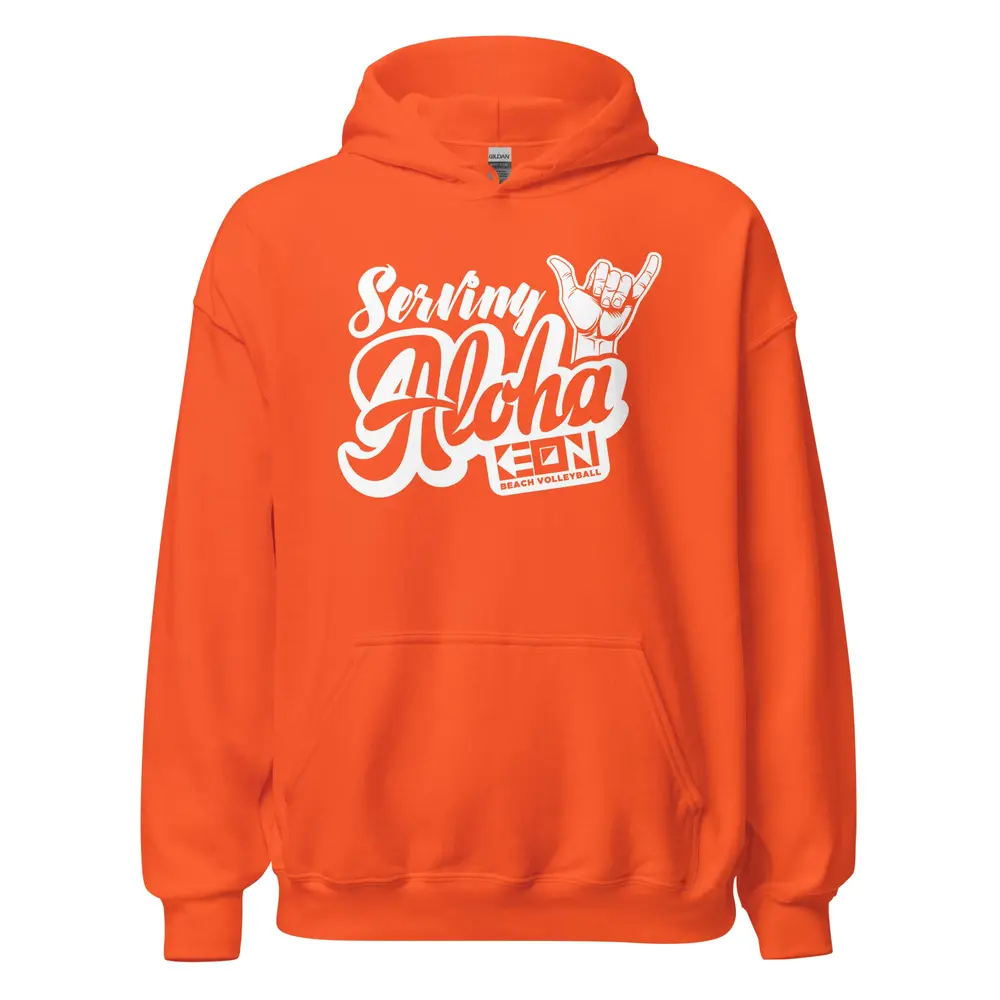 Serving Aloha Heavy Hoodie - Image 6