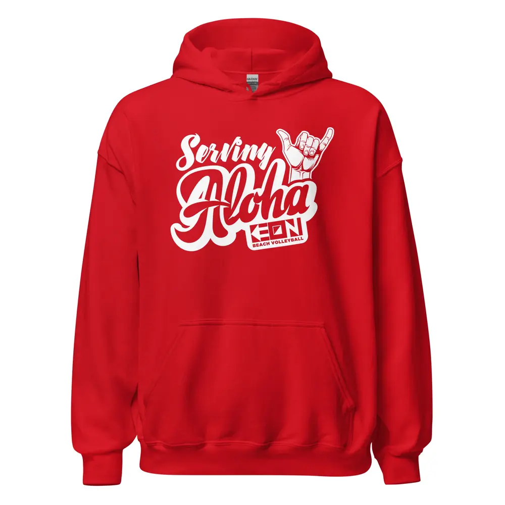 Serving Aloha Heavy Hoodie - Image 3